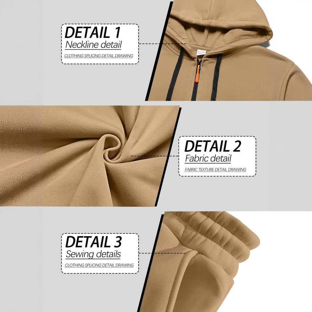 Men's Autumn/Winter Hooded Casual Sports Suit