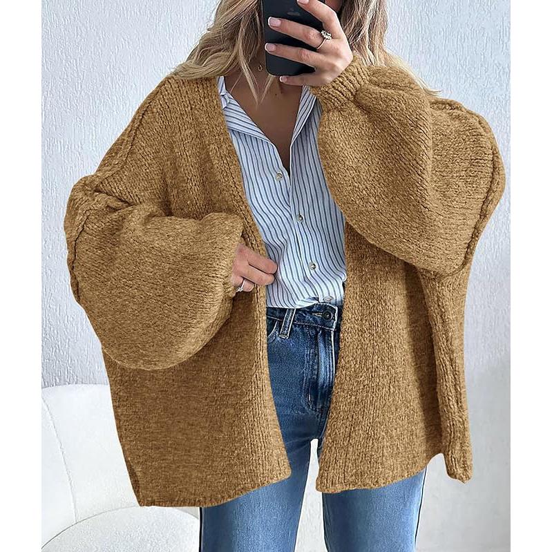 Women's loose cardigan sweater
