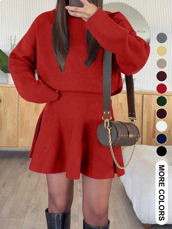 Casual sweater knit dress