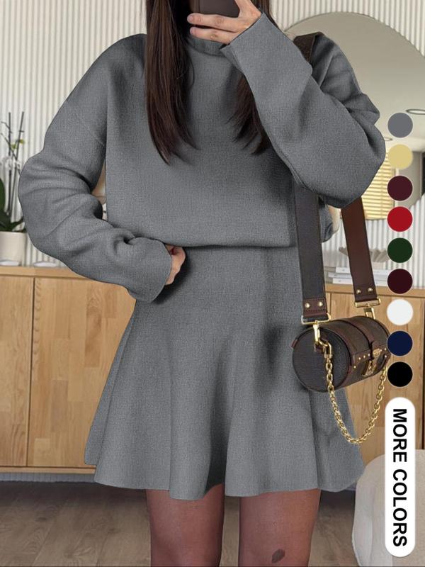 Casual sweater knit dress