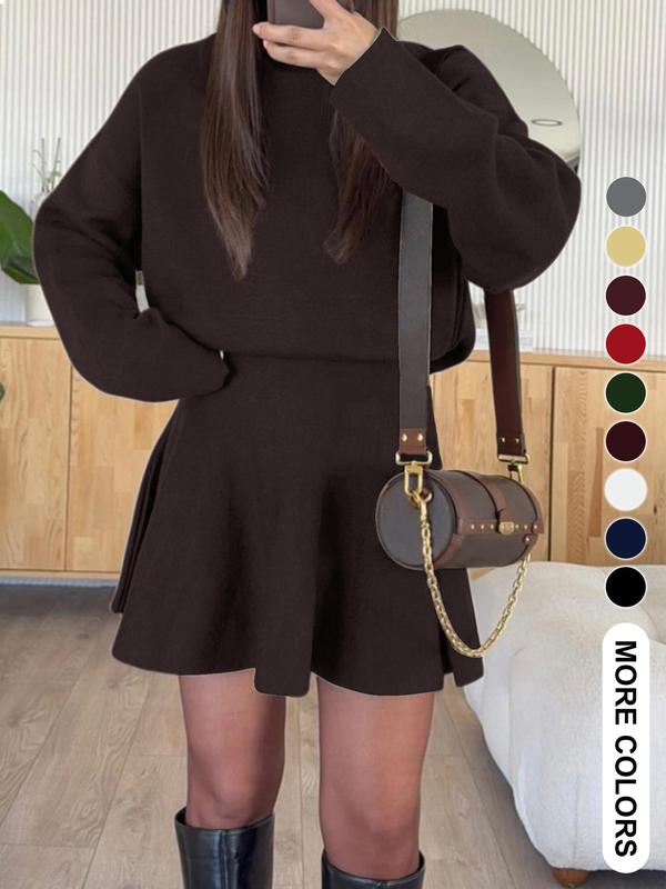 Casual sweater knit dress