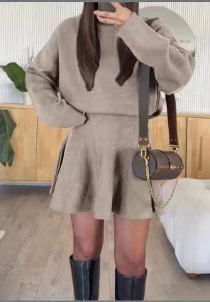 Casual sweater knit dress