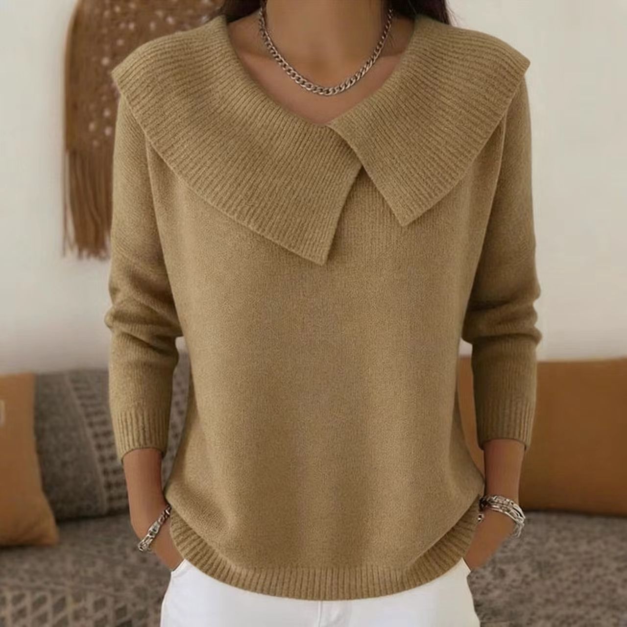 Comfortable knitted sweater