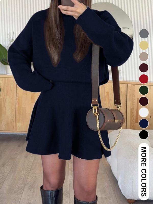 Casual sweater knit dress