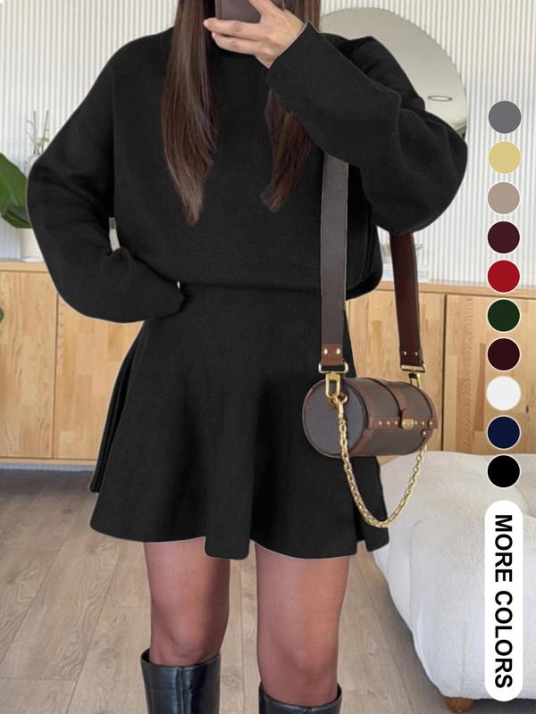 Casual sweater knit dress