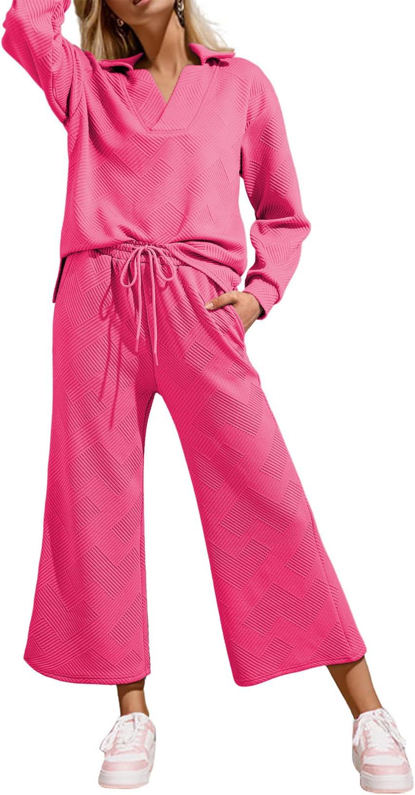 Textured casual and comfortable suit