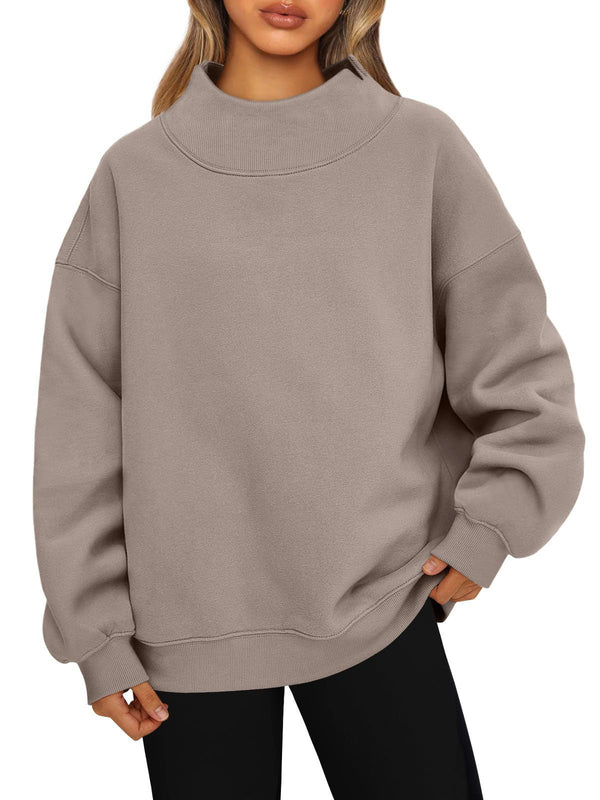Cozy Highneck Fleece Pullover Everyday