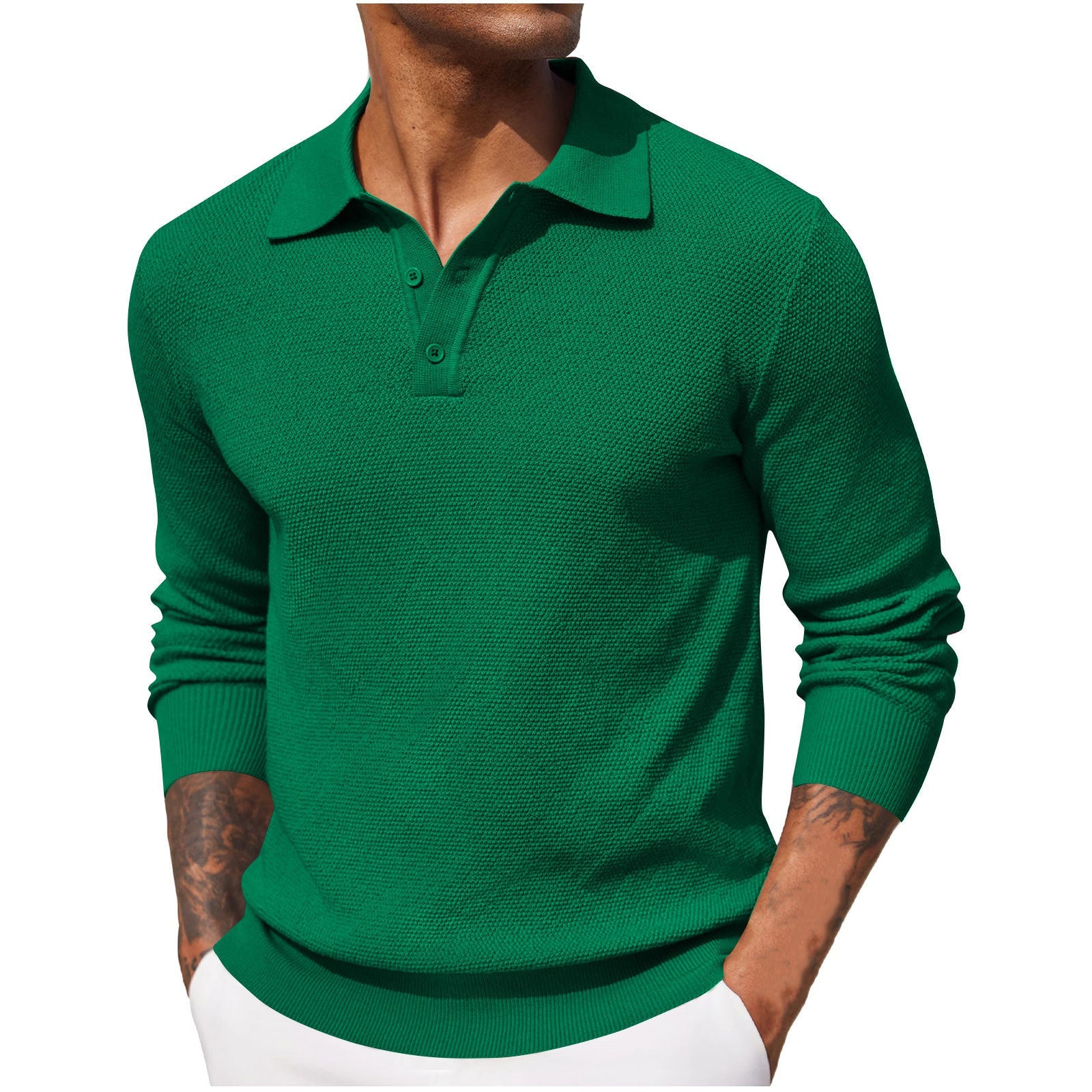 Classic Everyday V-Neck Polo Shirt