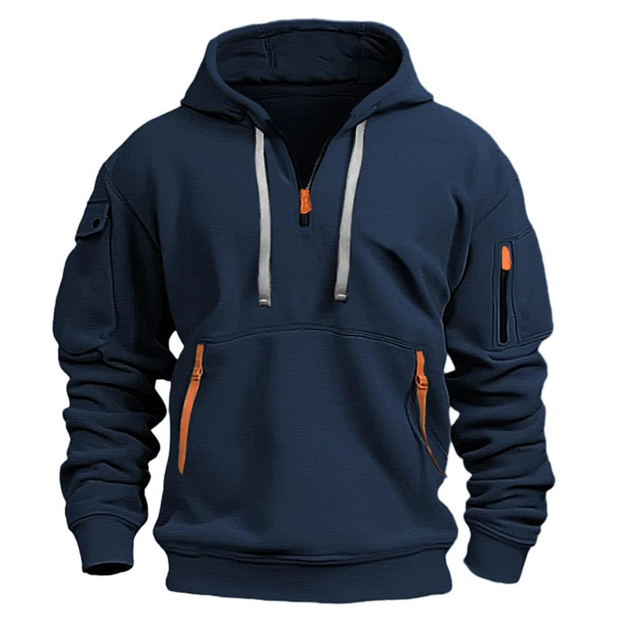 Everyday Zippered Pocket Hoodie Comfort