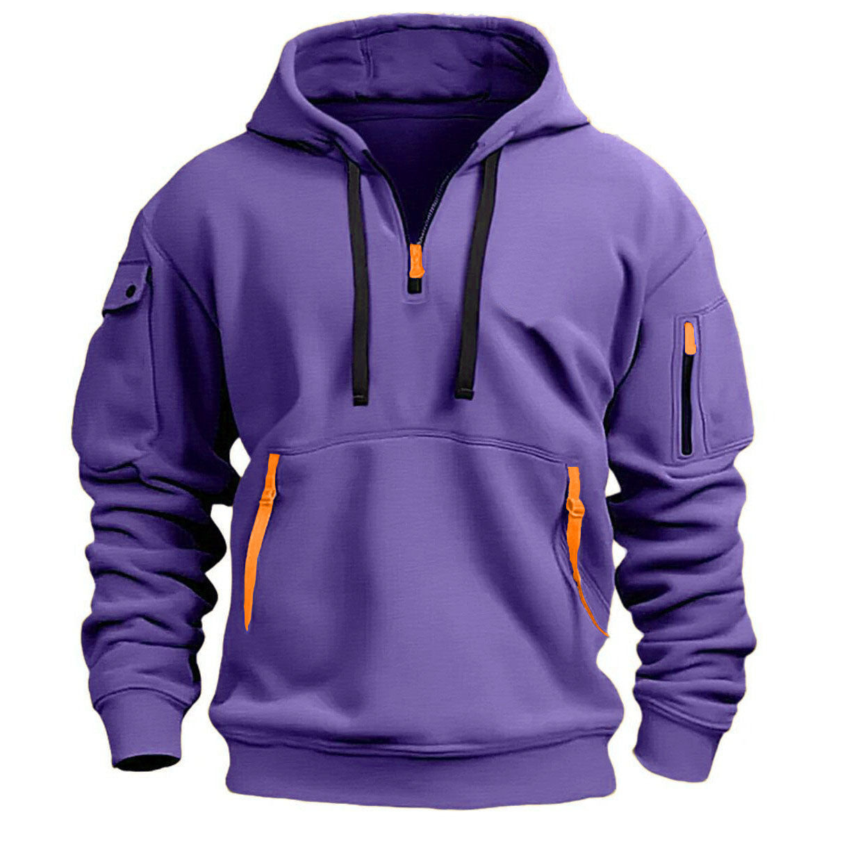 Everyday Zippered Pocket Hoodie Comfort