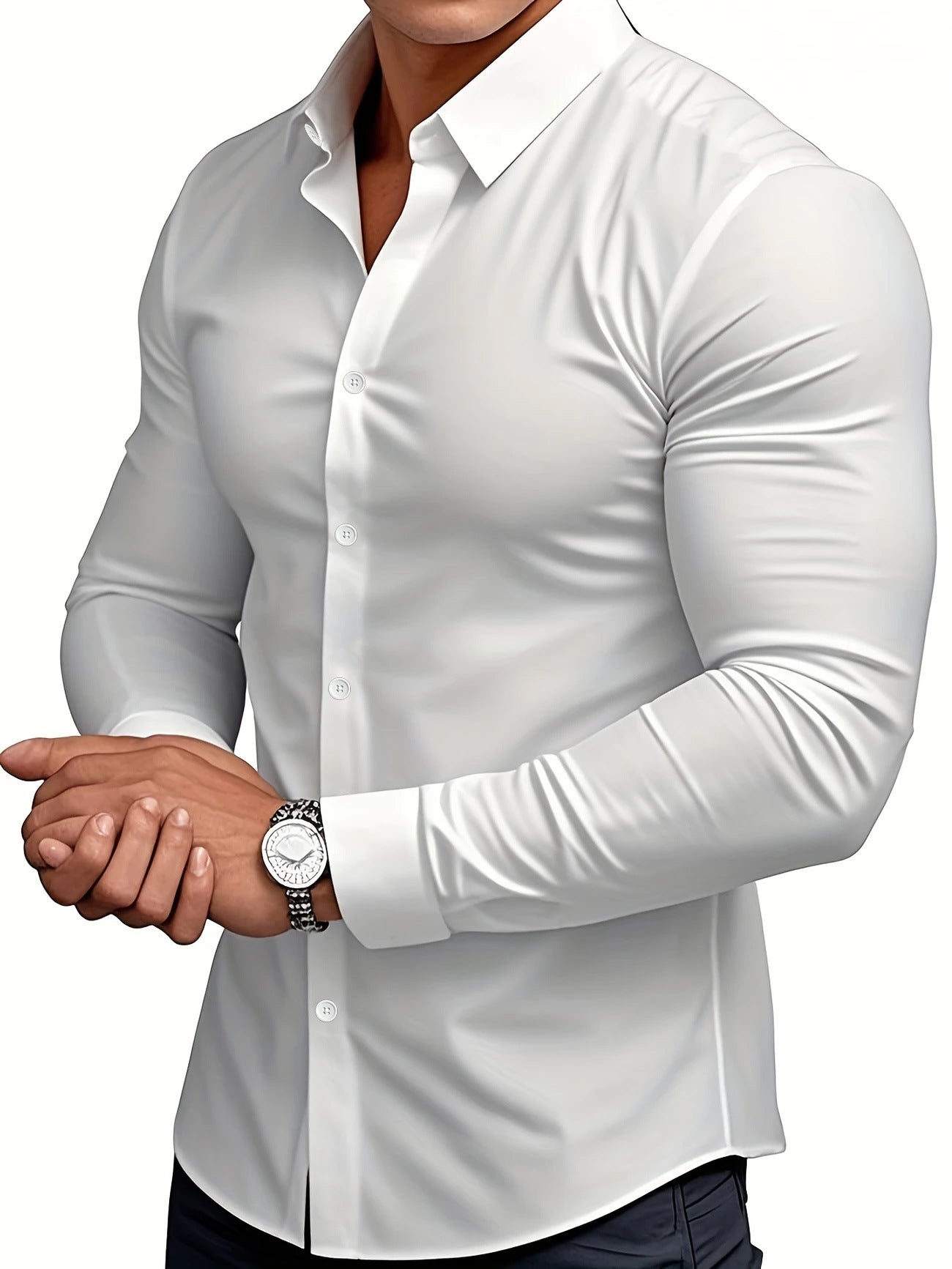 Casual stretch shirt for everyday wear