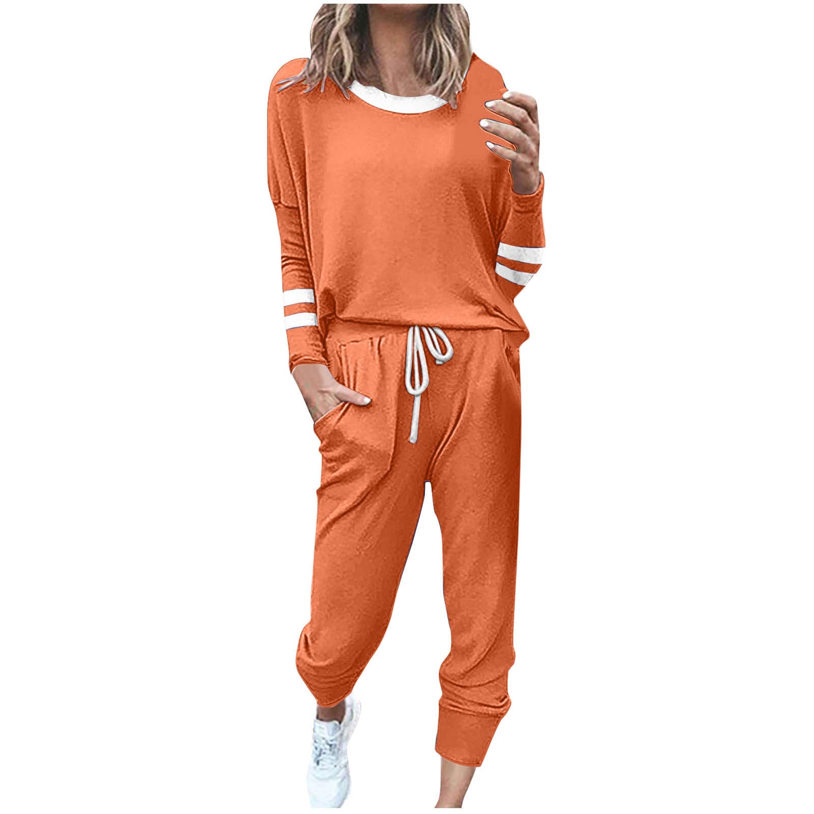 Color-blocked Comfortable Sports Suit