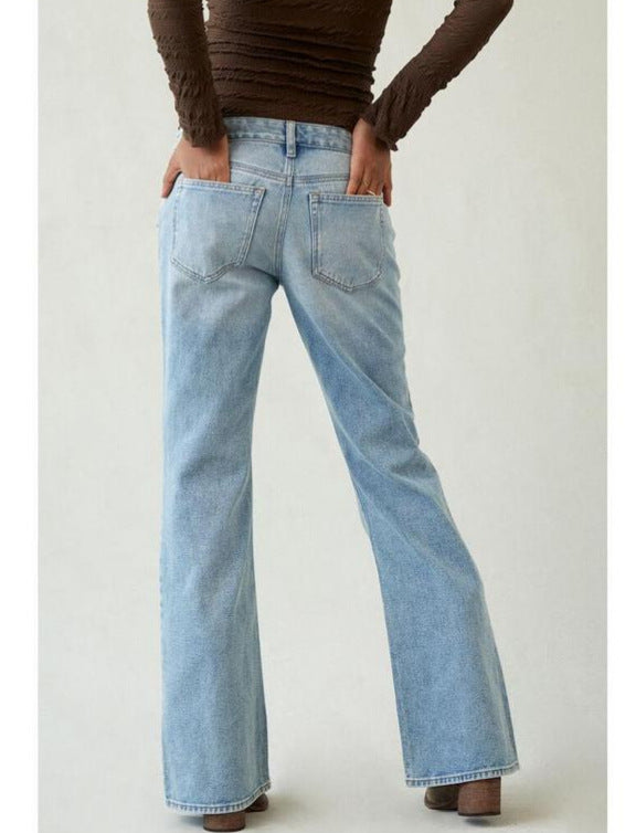 Comfortable loose straight leg jeans