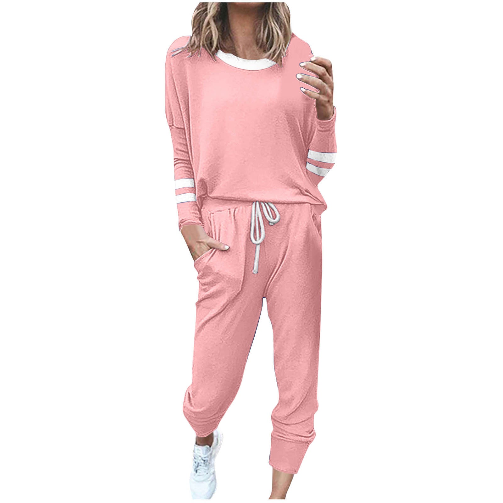 Color-blocked Comfortable Sports Suit