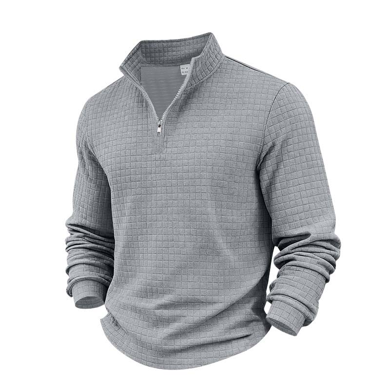 Men's jacquard pullover sweatshirt